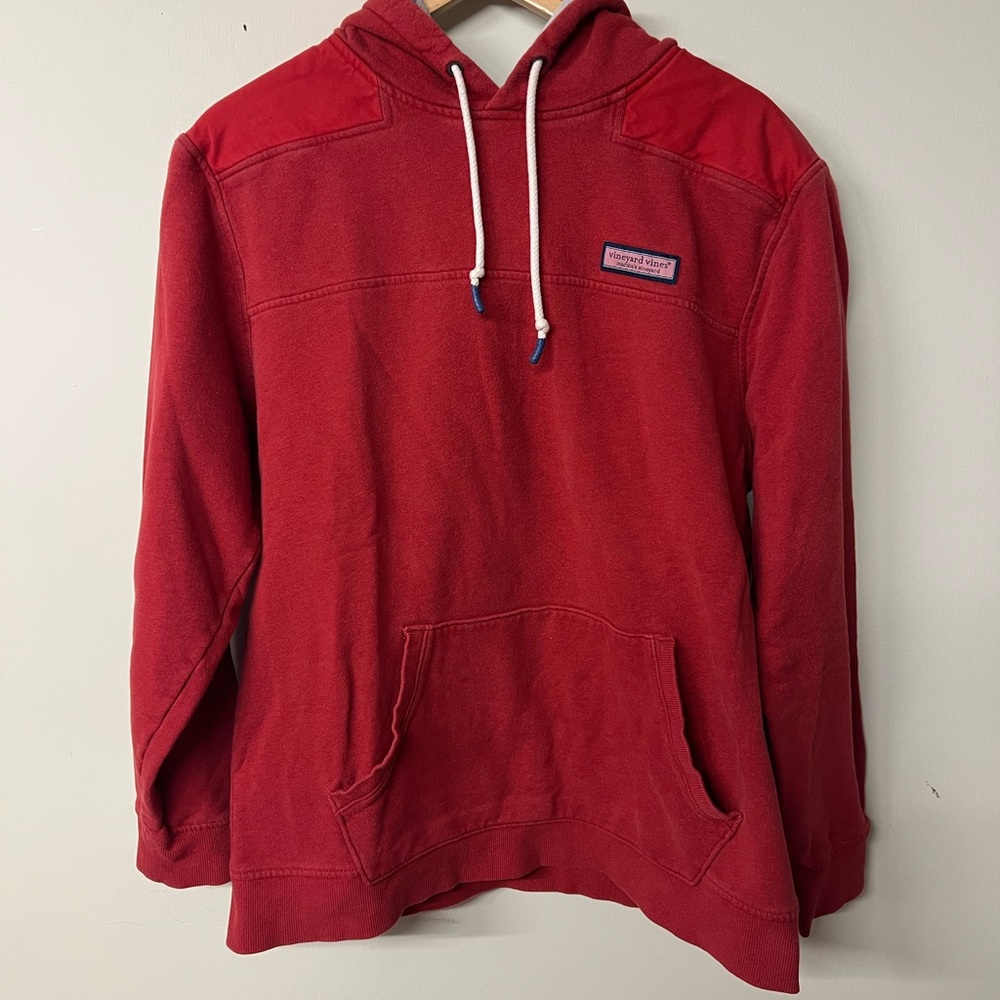 Men's Red Hooded vineyard vines Sweatshirt